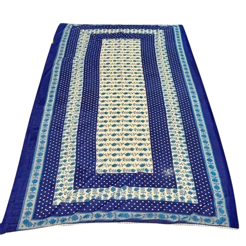 Voile Cotton Blue & White Ladies Printed Dupatta - Cotton 2.4 Meter White & Blue | Traditional Dress Casual Style Hand Wash