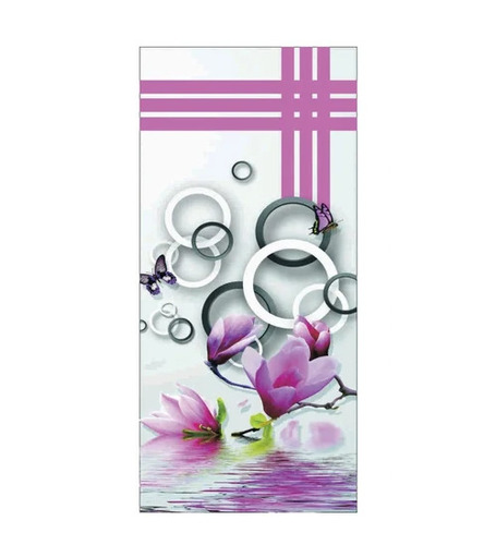 Wooden Digital Printed Laminated Door - 30 mm Thick, Multicolor, Solid Wood Frame | Swing Hinged Door for Kitchen Residential Use