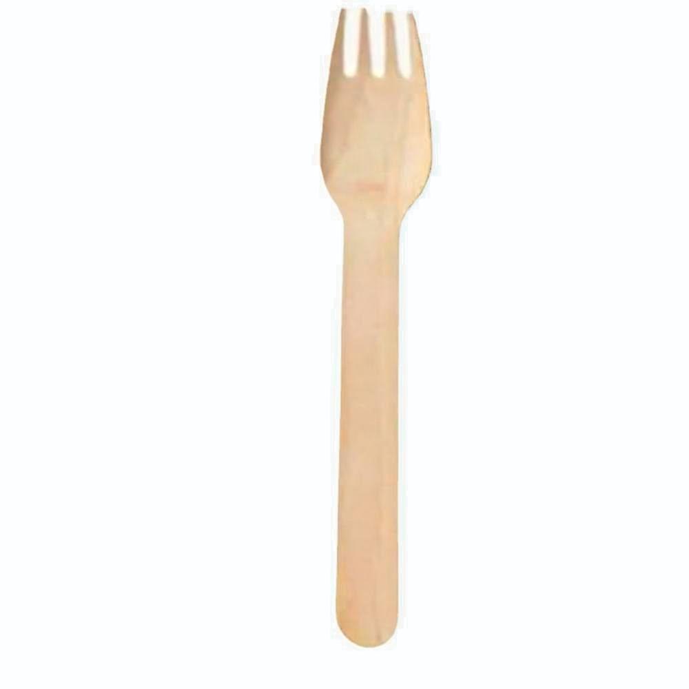 140 Mm Wooden Fork - Color: Wood