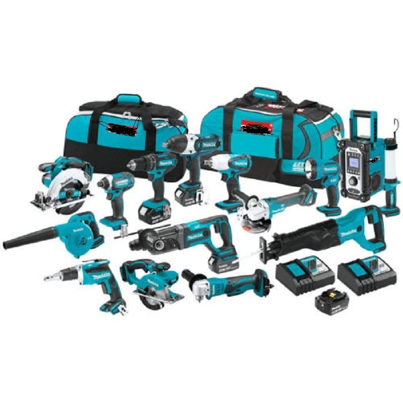 18 Volt Lxt Lithium-Ion Cordless Power Tool Cordless Combo Kit - Color: Blues