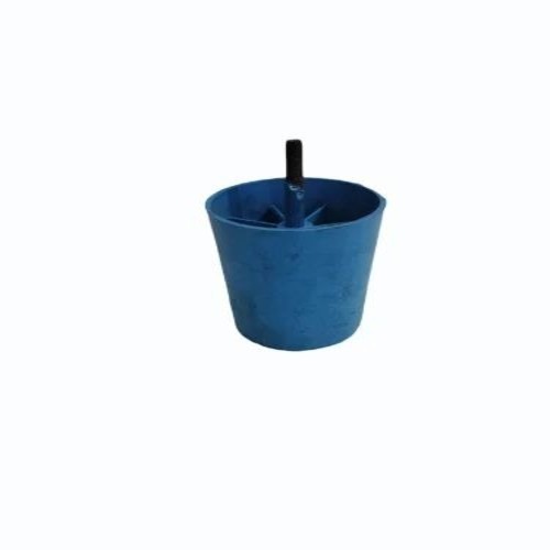 3 Inch Pvc Sofa Leg - Metal and Plastic, Round, Glossy Black, Polished Finish
