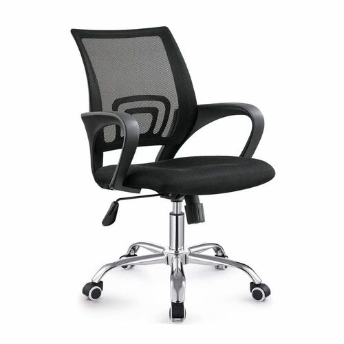 Black Mesh Executive Office Chair - Standard Size, Black | Durable, Eco-Friendly, Comfortable, New from India