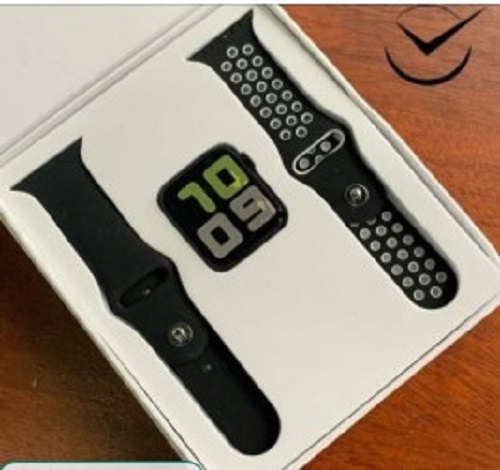 Black Rubber Smart Watch