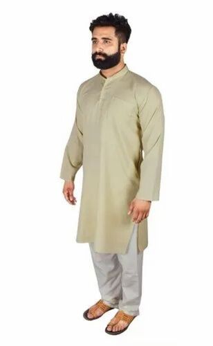 Mens Casual Wear Cotton Blend Kurta Pajama