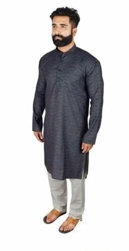 Mens Full Sleeves Plain Kurta Pajama - Cotton, Regular Fit, Full Sleeves | Breathable, Anti UV, Quick Dry, Comfortable Fit