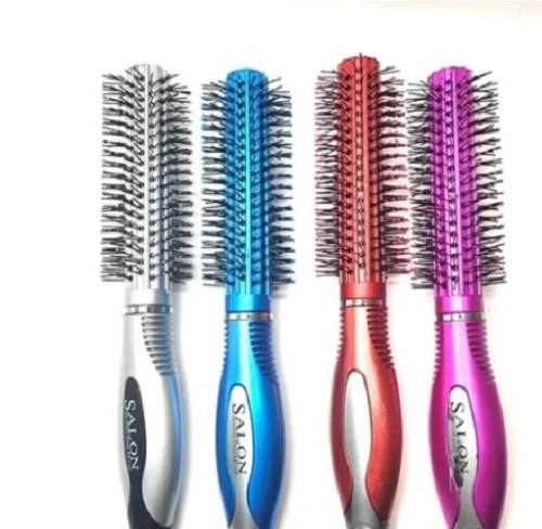 Plastic Salon Hair Brush - Plastic, Various Colors | Fine-Tooth, Scalp-Friendly, Anti-Slip, Good Gripping