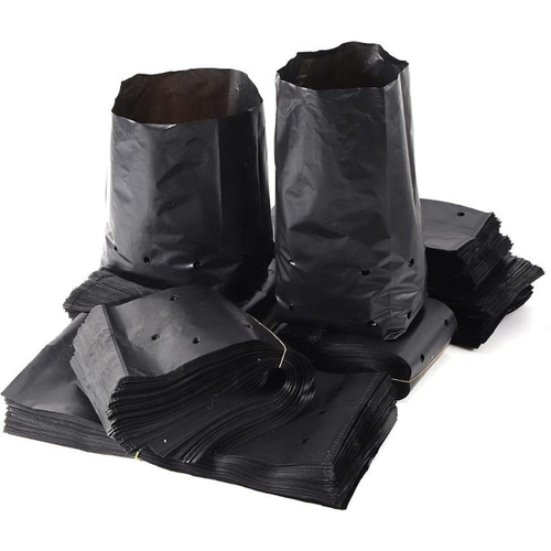 Rectangular Black Plastic Nursery Bag - Plastic Rectangle Black | Durable Fine Finished Outdoor Use