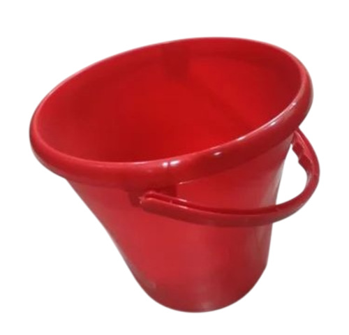 Red Bathroom Plastic Bucket