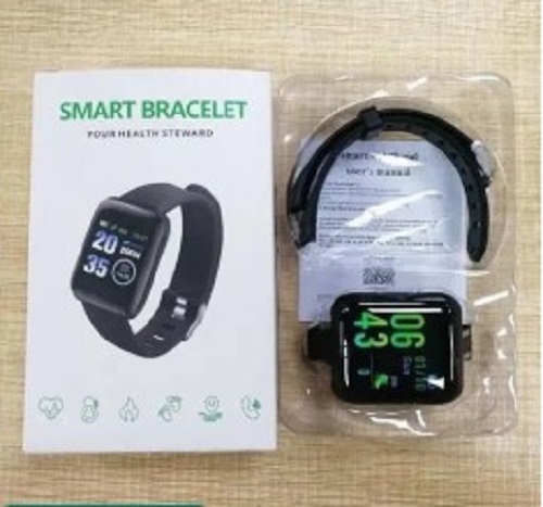 Square Digital Smart Watch - Various Sizes, Black Color, Digital Type | Skin Friendly, Tested, Long Lasting