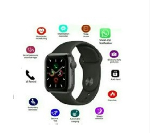 Unisex Black Smart Watch