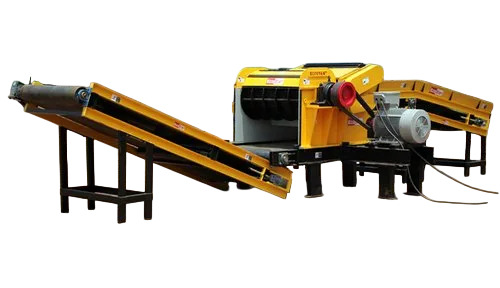 Veneer Waste Chipper Grinder - MS, Standard Size, Yellow, 1440 RPM | High Efficiency, Scrap Grinding, 1 Year Warranty