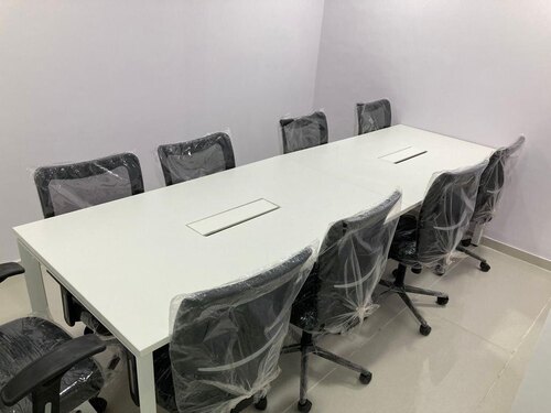 White Conference Table - Wood Standard Size, White | Eco-Friendly, Light Weight