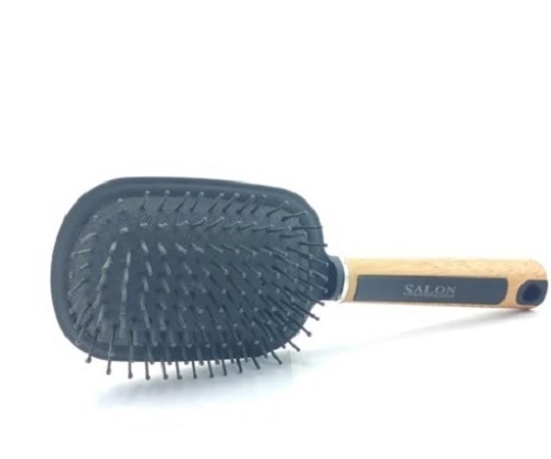 Wooden Flat Hair Brush - Solid Wood, Various Colors | Flexible, Comfortable Grip, Smooth Finish