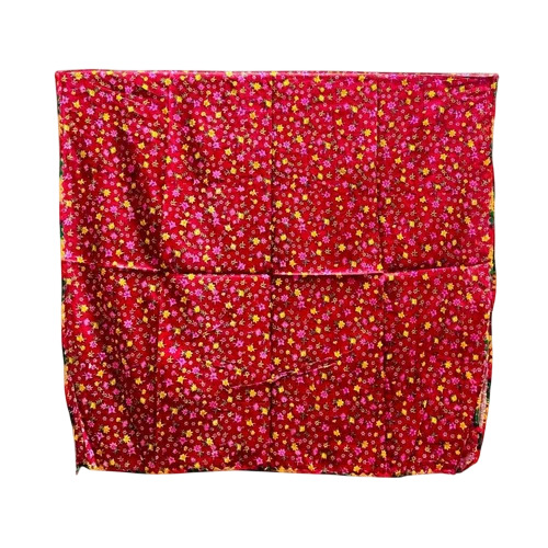 100g Rayon Dupatta - 42 Inch Width, 2 Meter Length, Dark Pink, Printed, Washable, Party Wear