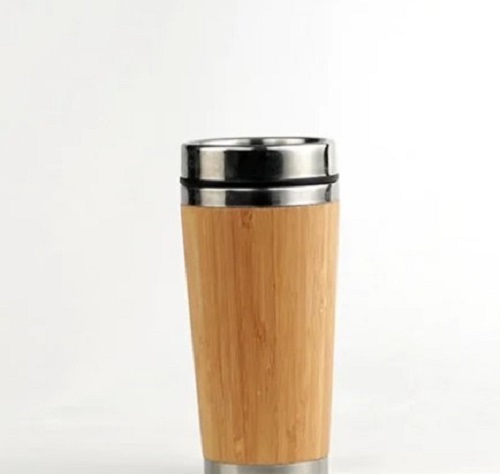 Bamboo Shell Steel Tumbler Coffee Mug