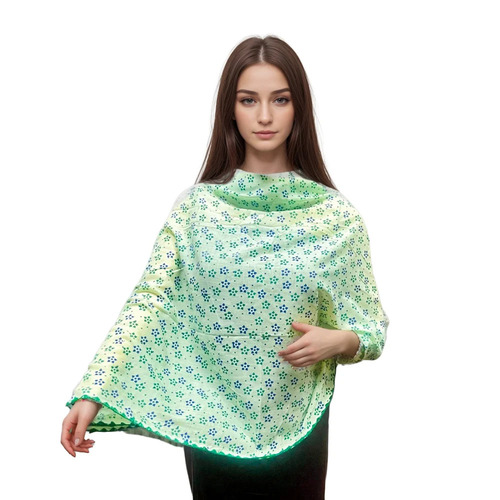 Floral Print Poly Cotton Dupatta