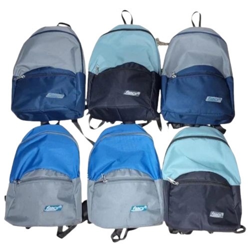 Multicolor Polyester School Bag