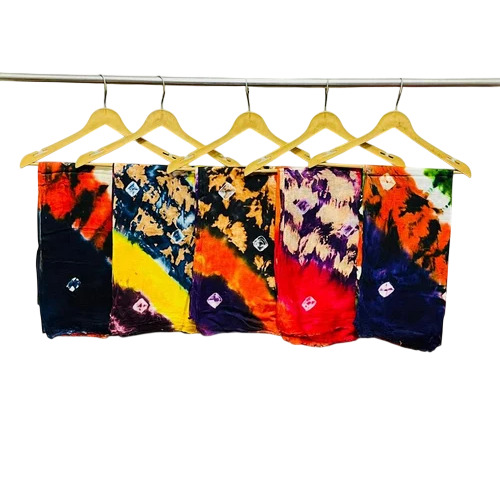 Multicolor Rayon Bandhej Tye Dye Dupatta - Rayon, 2 Meter, Multicolor | Washable, Machine Wash, Casual Summer Wear