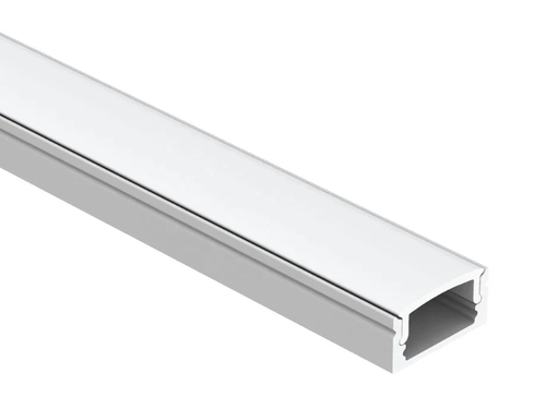 8 Feet 17mm Digitech Aluminum Led Profile - Aluminum, 8 Feet, White | Asymmetric Geometry, Precision Engineered, Lightweight, Structural Stability