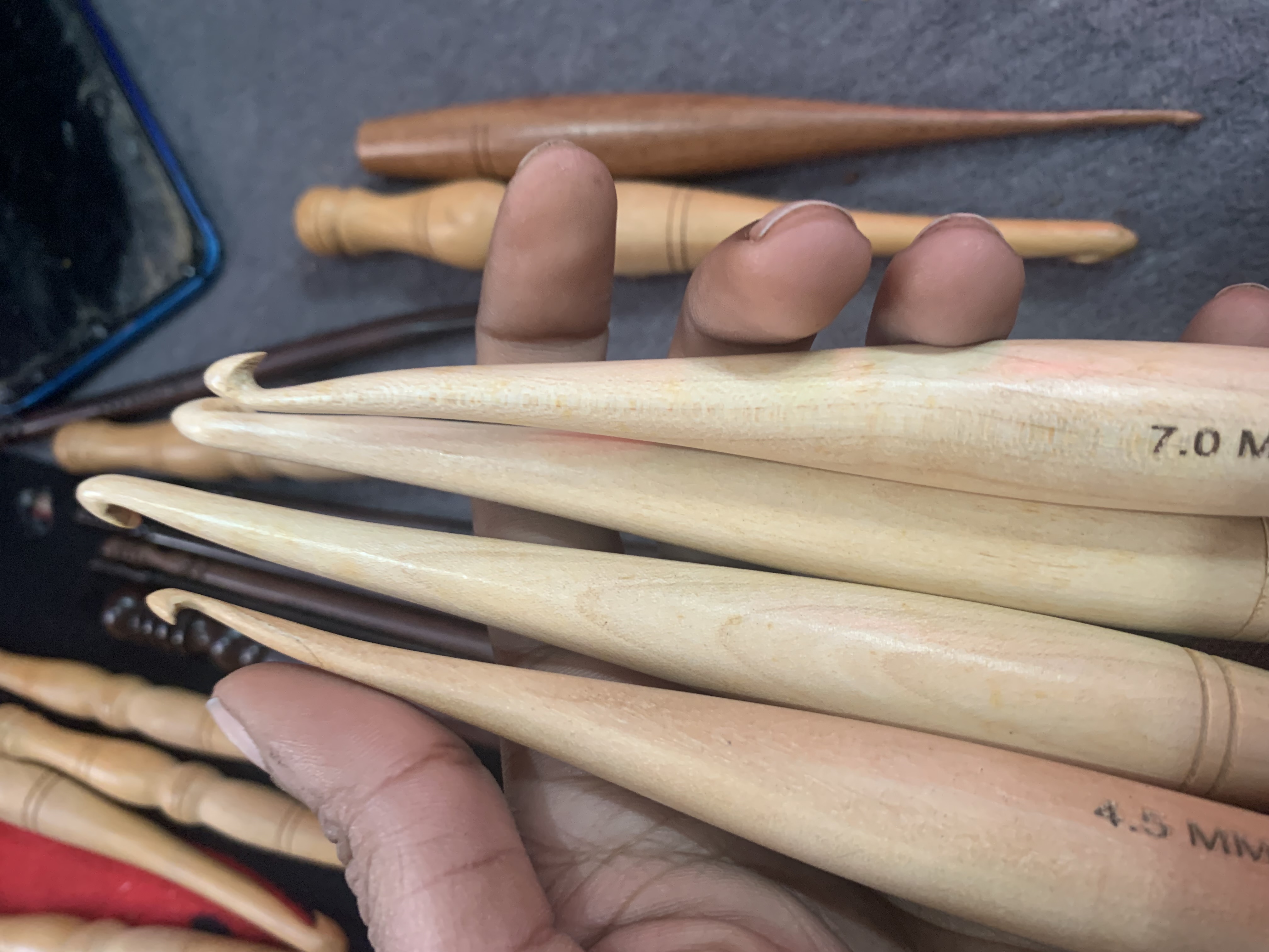 Crochet Hooks - Material: Wood