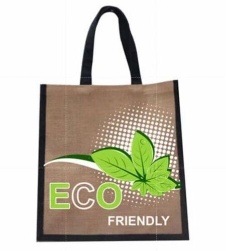 Eco Friendly Jute Shopping Bag - Multicolor Printed Jute, Rope Handle, Customized Size, Durable, Eco-Friendly, Fine Finished