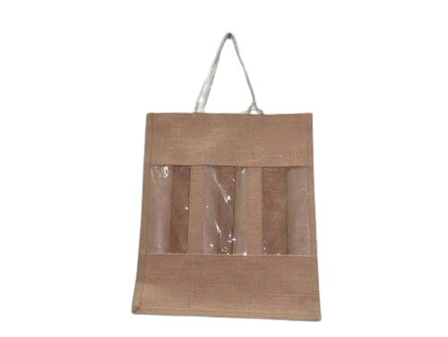 Jute Three Bottle Bag