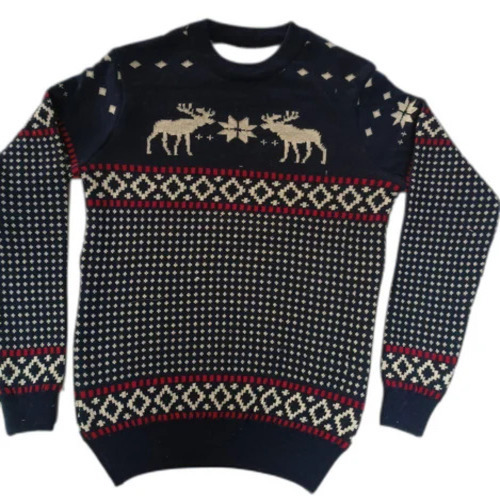 Mens Pullover Round Neck Sweaters