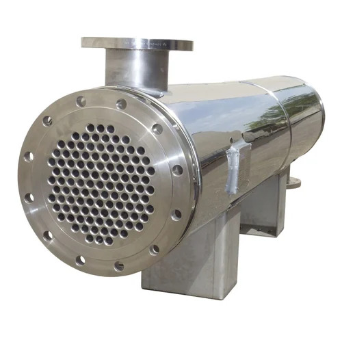 Stainless Steel Heat Exchanger - 0.35m+ Length, Silver, 150V, 5-25 Bar | High Efficiency, Corrosion Resistant, Durable, Compact Design, Thermal Stability