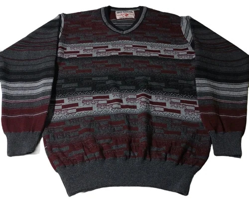 V-Neck Mens Pullover Sweater