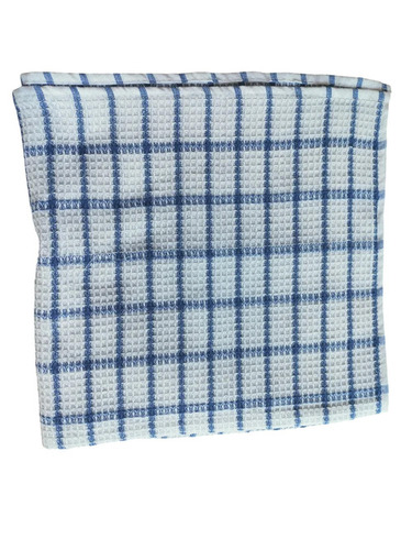 Waffle Towel - 100% Cotton White Square | Eco-Friendly Checkered Ultra Soft Water Absorbent Hand Wash