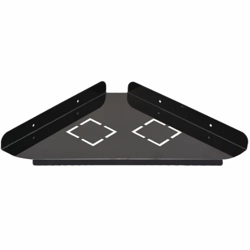 02 Fancy Corner Black - Stainless Steel, 11 Inch, Matte Black, 5mm Glass Thickness | Good Quality, Custom Size
