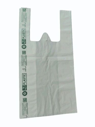 1 Kg Bio Plastic White Compostable Carry Bag