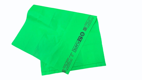 10 Kg Bio Plastic Green Compostable Garbage Bag - Plastic, Standard Size, Green | Eco Friendly, Water Resistant, Packet Packaging
