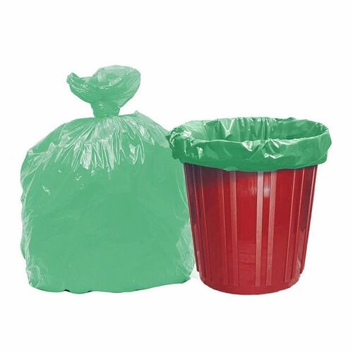 15 Kg Bio Plastic Green Compostable Garbage Bag - Plastic Standard Size Green | Eco Friendly Water Resistant Packet Packaging