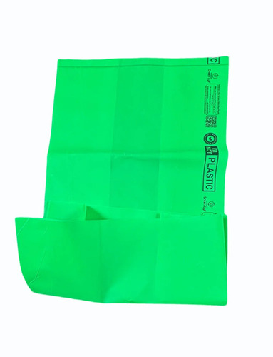 18 Kg Bio Plastic Green Compostable Garbage Bag - Plastic, Standard Size, Green | Eco Friendly, Water Resistant, Packet Packaging