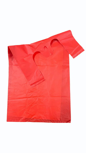 5 Kg Bio Plastic Red Compostable Carry Bag - Plastic, Standard Size, Red | Eco Friendly, Water Resistant