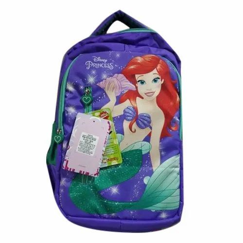 Blue Kids School Bag - Matty Material, Various Sizes, Blue | Biodegradable, Moisture Proof, Shock Resistant, Zipper Closure