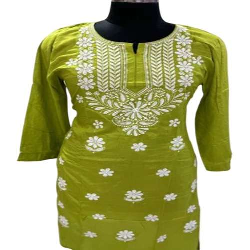 Chikankari Rayon Kurti