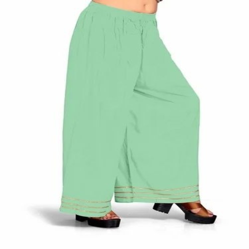 Green Gotta Patti Rayon Palazzo