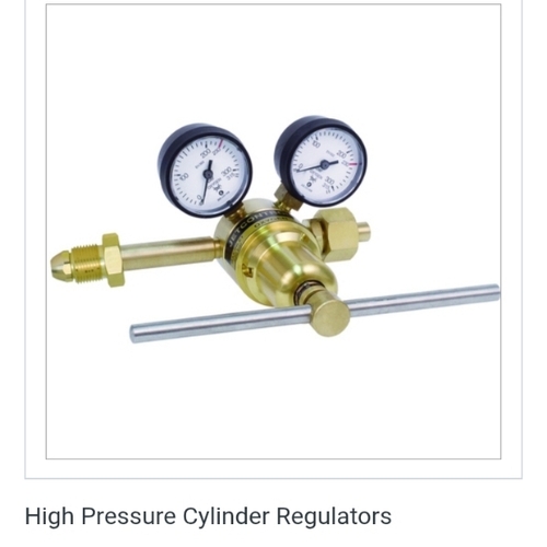 High Pressure Cylinder Regulator - Metal, Standard Size, Various Colors | Industrial Gas Pressure Regulator, Tested to Quality Standards