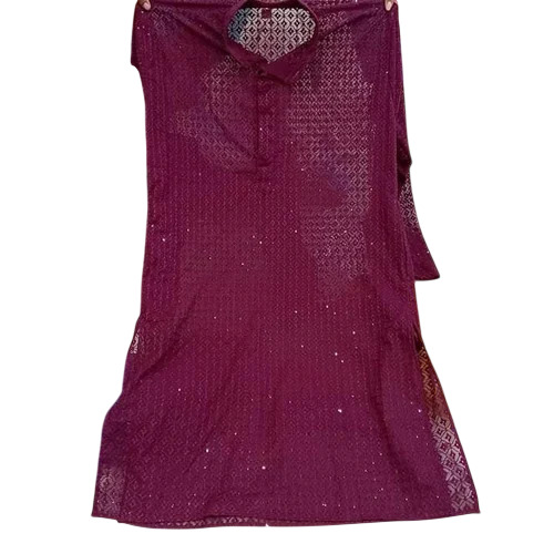 Ladies Chiffon Chikan Kurti