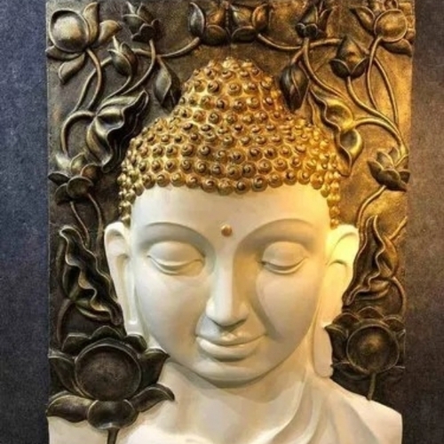 Lord Buddha Tiles - Various Sizes, Gloss Finish | Lightweight, Easy to Wash, Long Lasting Finish