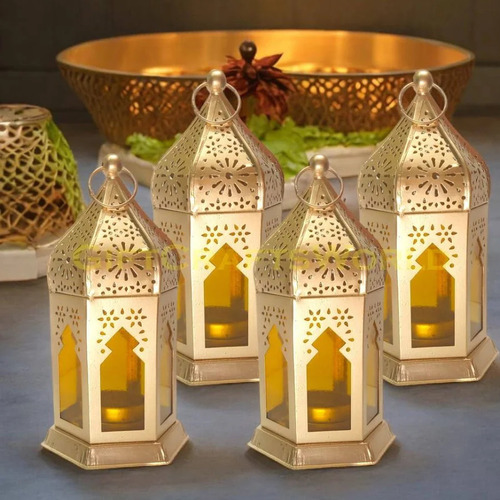 Metal Lanterns - Color: Multi