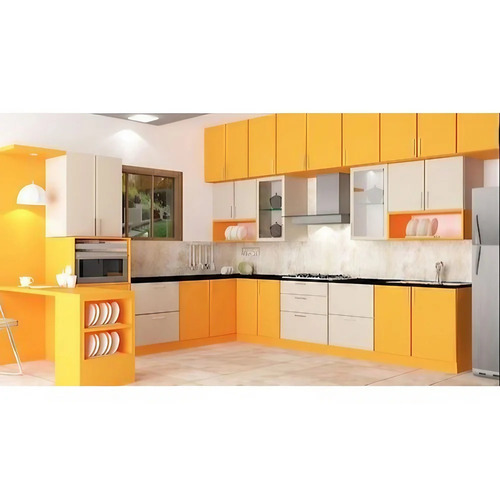 Modern Acrylic Glossy Modular Kitchen