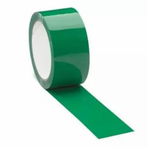 Plain Bopp Tape - Bopp 2 Inch Green Acrylic Removable Adhesive Moisture Resistant 50m Length