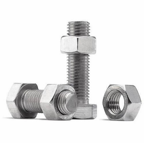 Rust Proof Ms Nut Bolts - Steel, Standard Size, Silver | Durable, Long Lasting, Industrial Use