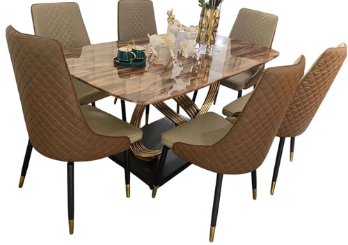 Square Shape Stainless Steel Dining Table