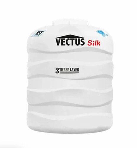 Vectus Water Tanks - Plastic Standard Size, White | Good Quality, Eco Friendly, Durable, Cylindrical Shape
