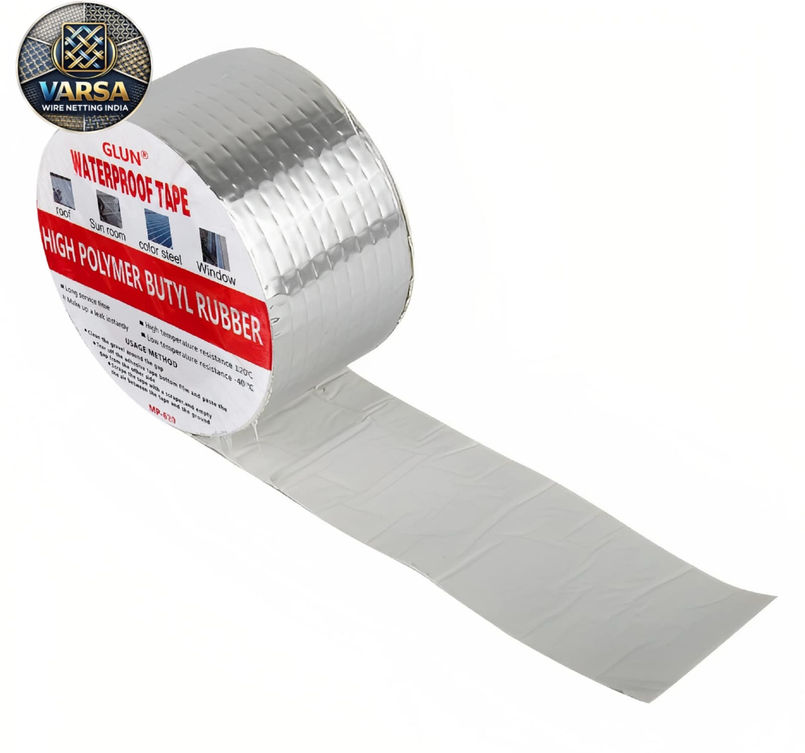 Water Proof Butyl Tape - Color: Silver