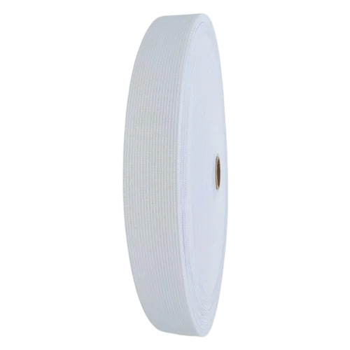 White Knitted Elastic Tape